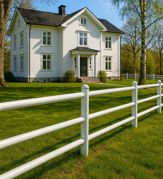 Villa fence A-fence 3 slats
