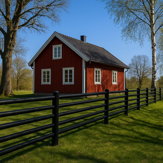 Villa fence A-fence 5 slats