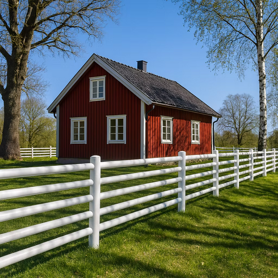 Villa fence A-fence 5 slats