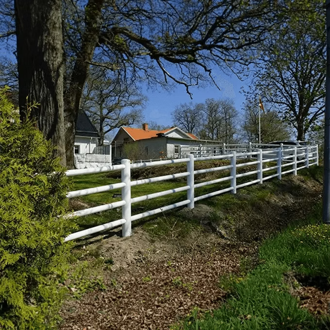 Villa fence A-fence 4 slats